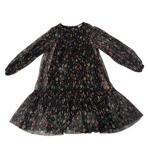Zara Pleated floral tulle girl dress